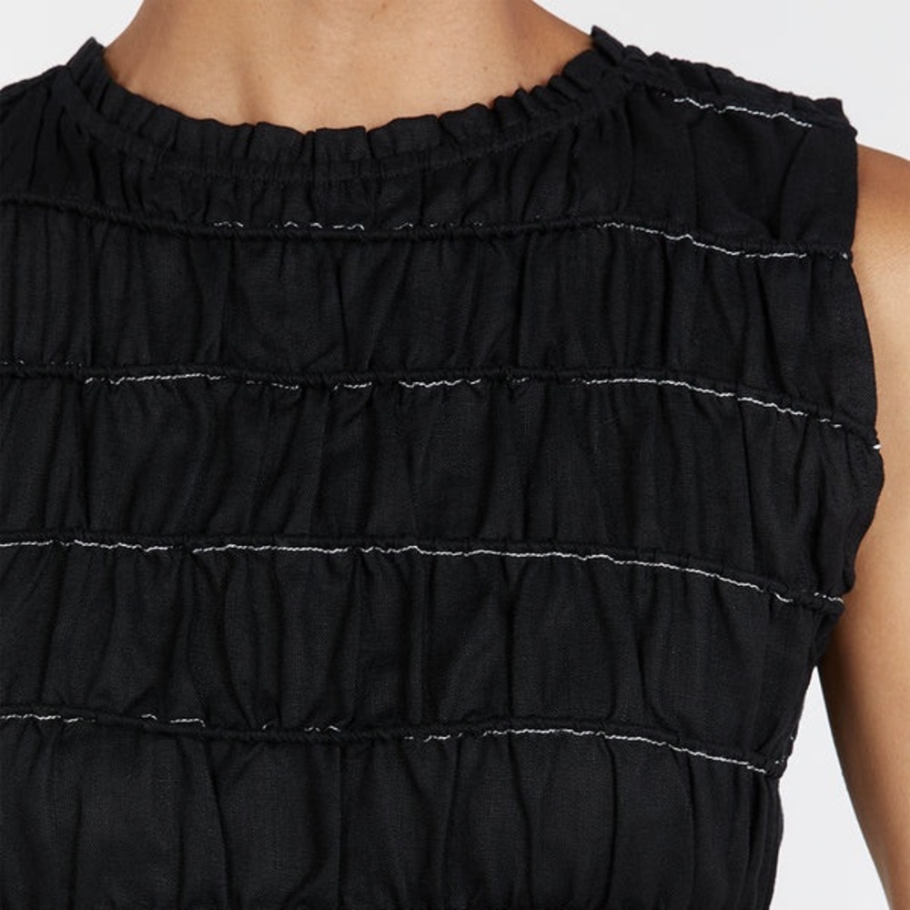 DISSH Davina Black Shirred Mini Dress - Picture 3 of 6